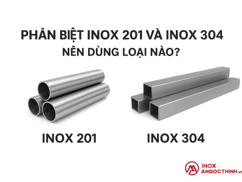 🛠️ Phân biệt inox 201 và inox 304 – Nên dùng loại nào?